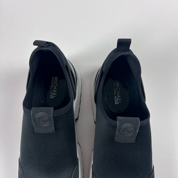 Michael Kors Muse Scuba Slip-On Trainer Sneakers Black White 8.5 - Picture 6 of 12